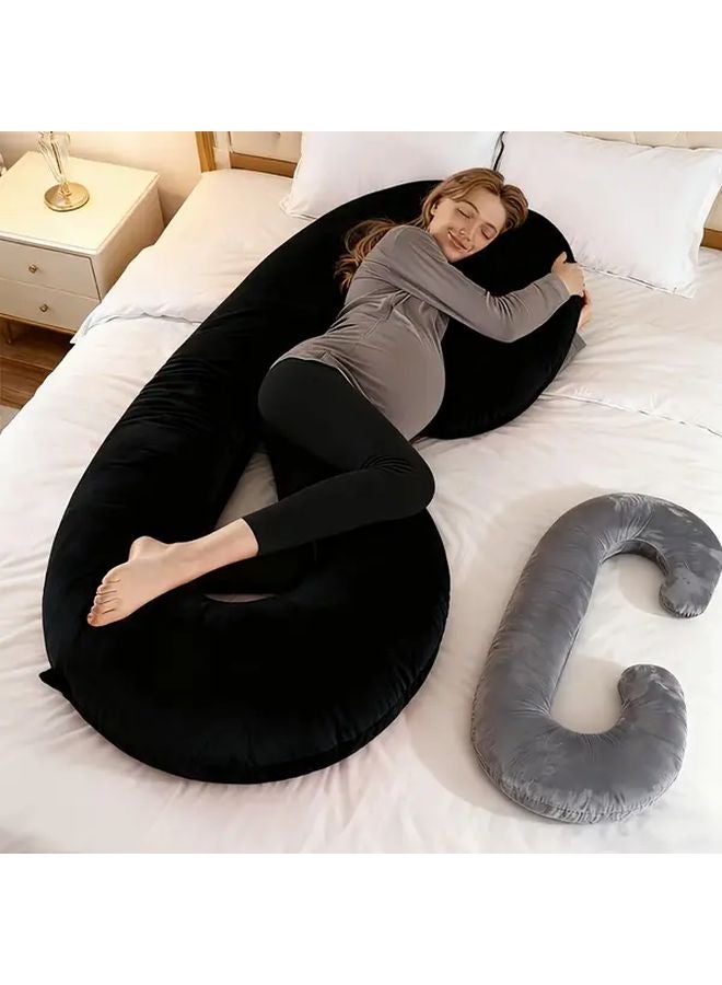 White U Shaped Maternity Pillow Full Body Support For Pregnancy Women - Image 1